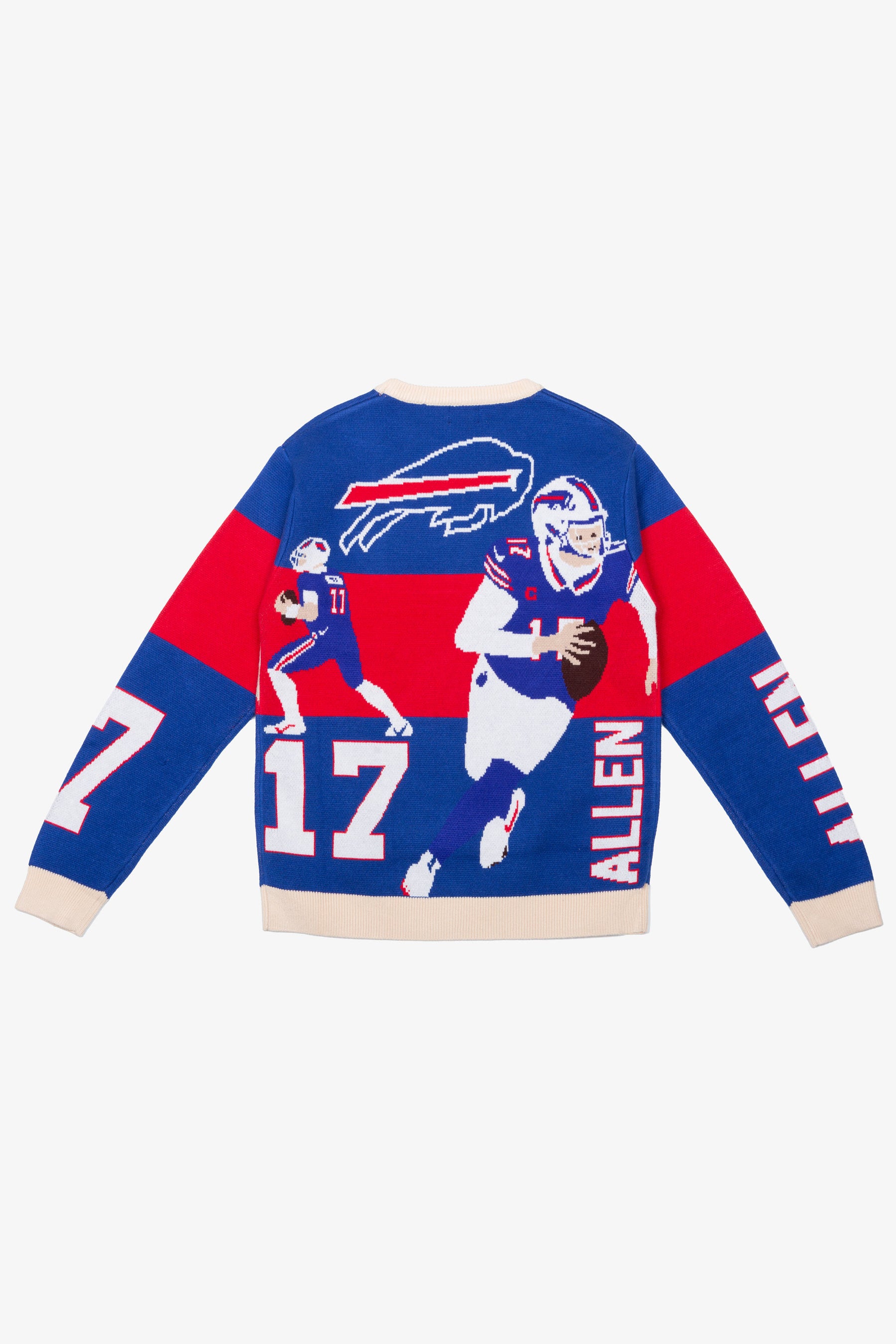 Josh Allen Knit Sweater - Royal / Ivory