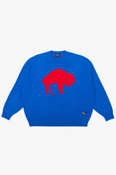 Buffalo Bills Retro Knit Sweater - Royal