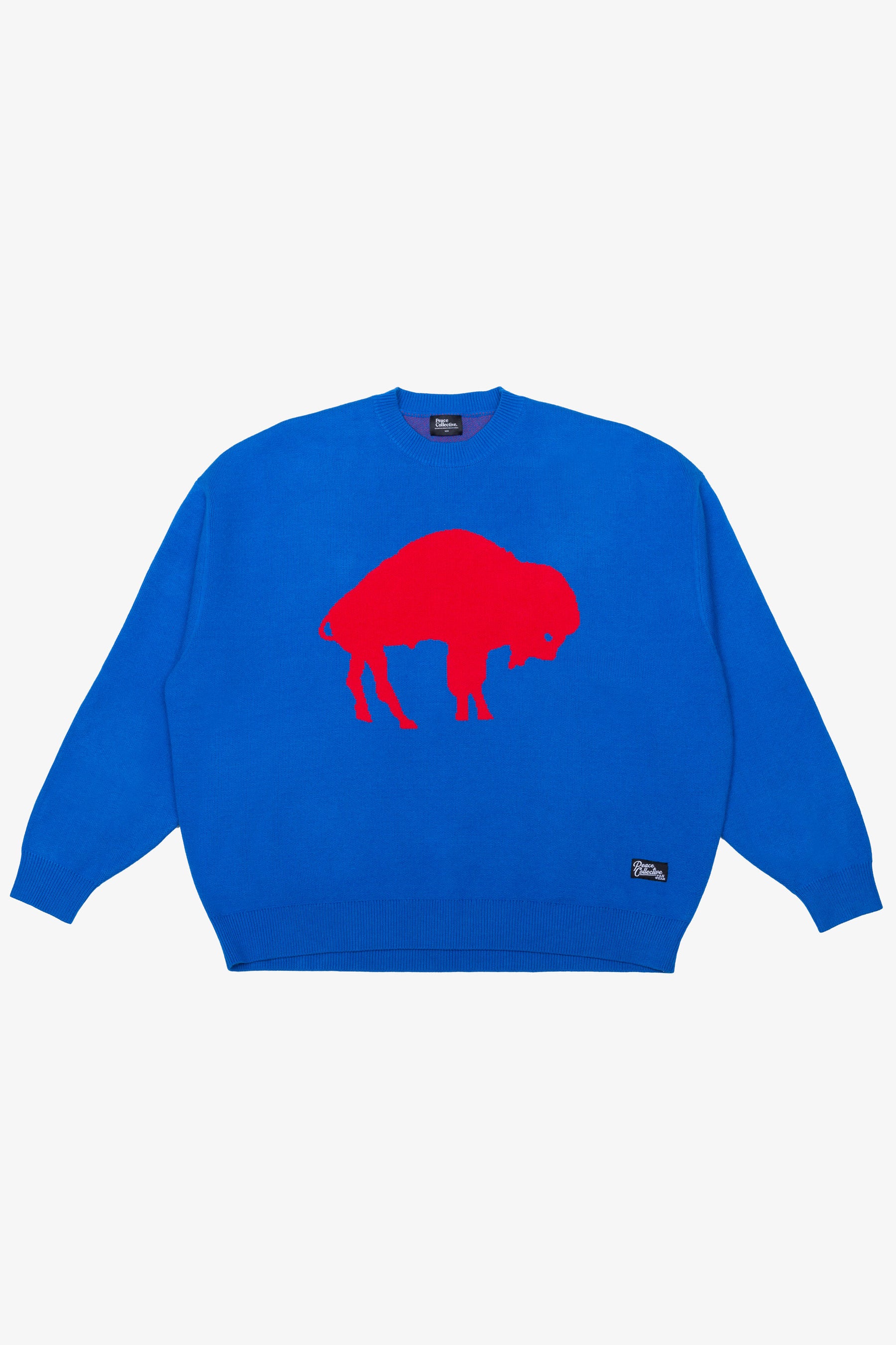Buffalo Bills Retro Knit Sweater - Royal