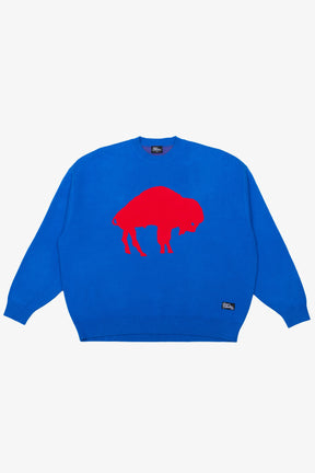 Buffalo Bills Retro Knit Sweater - Royal