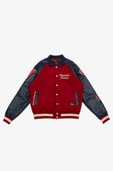 Montréal Victoire Women's Cropped Varsity Jacket - Maroon