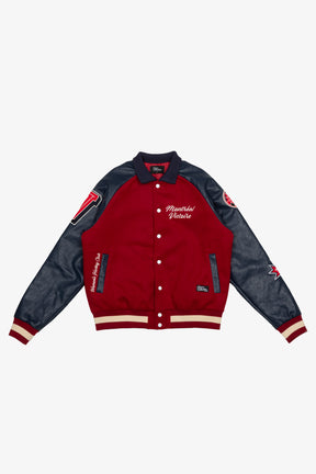 Montréal Victoire Women's Cropped Varsity Jacket - Maroon