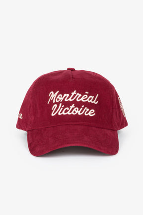 Casquette A-Frame en velours côtelé Victoire de Montréal - Marron