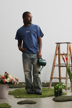 Resistance in Bloom Heavyweight T-Shirt - Navy