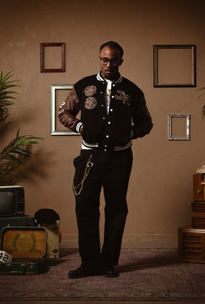 P/C x Jackie Robinson: Collegejacke – Schwarz