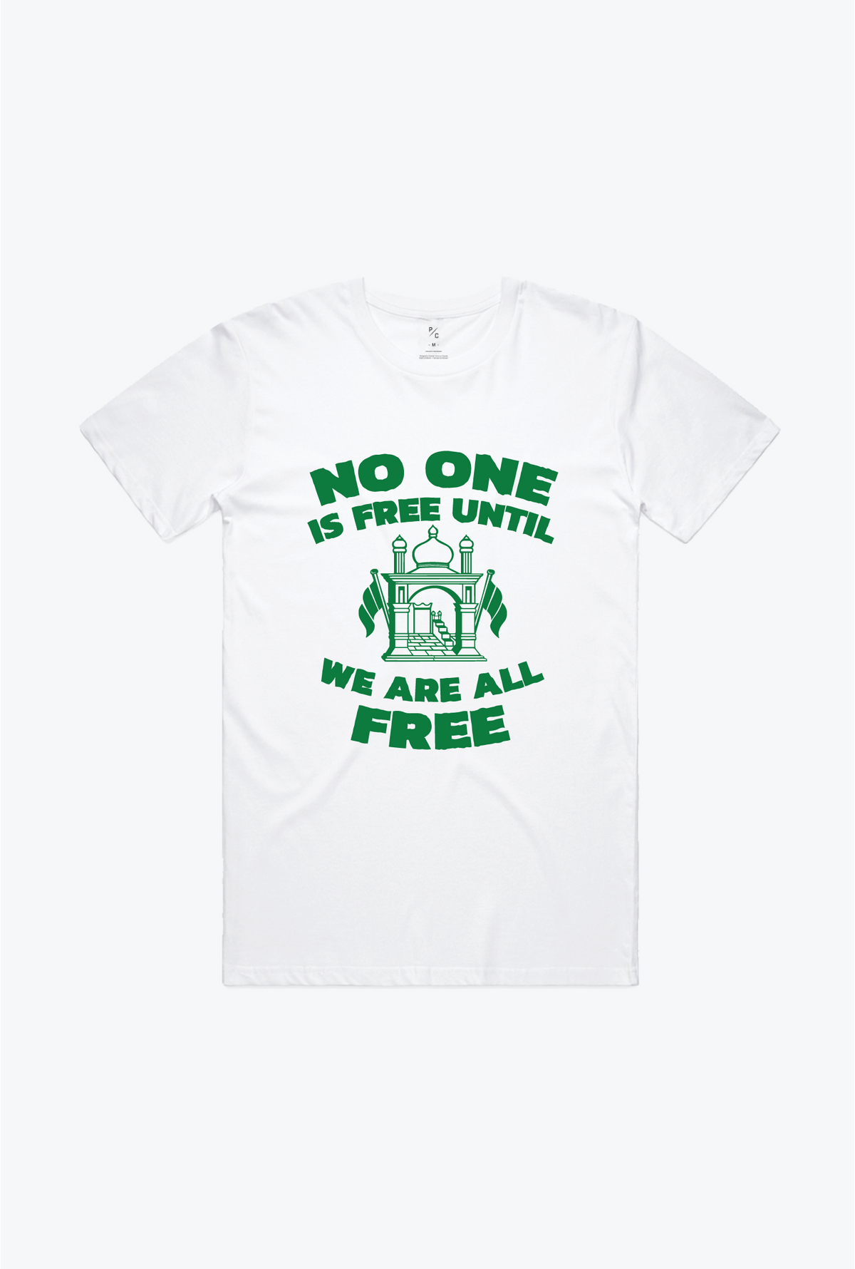 'No One is Free Until We Are All Free' Afghanistan Aid T-Shirt