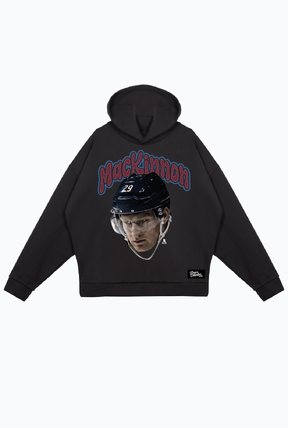 Nathan MacKinnon Relaxed Hoodie - Black