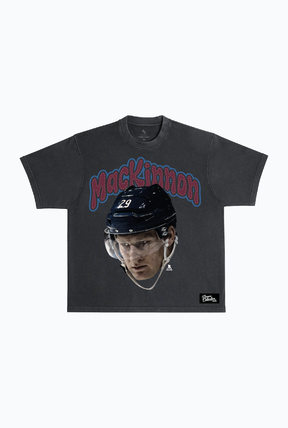 Nathan MacKinnon Heavyweight Garment Dyed T-Shirt - Black