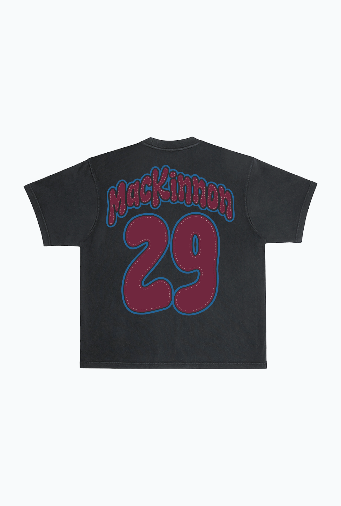 Nathan MacKinnon Heavyweight Garment Dyed T-Shirt - Black