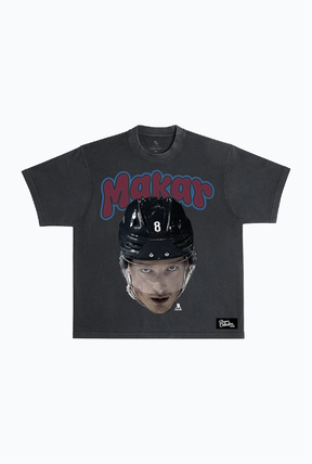 Cale Makar Heavyweight Garment Dyed T-Shirt - Black