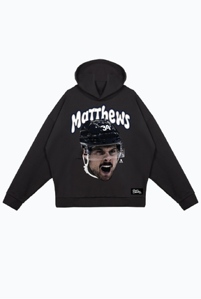 Auston Matthews Relaxed Hoodie - Black