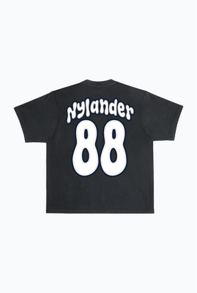 William Nylander Heavyweight Garment Dyed T-Shirt - Black