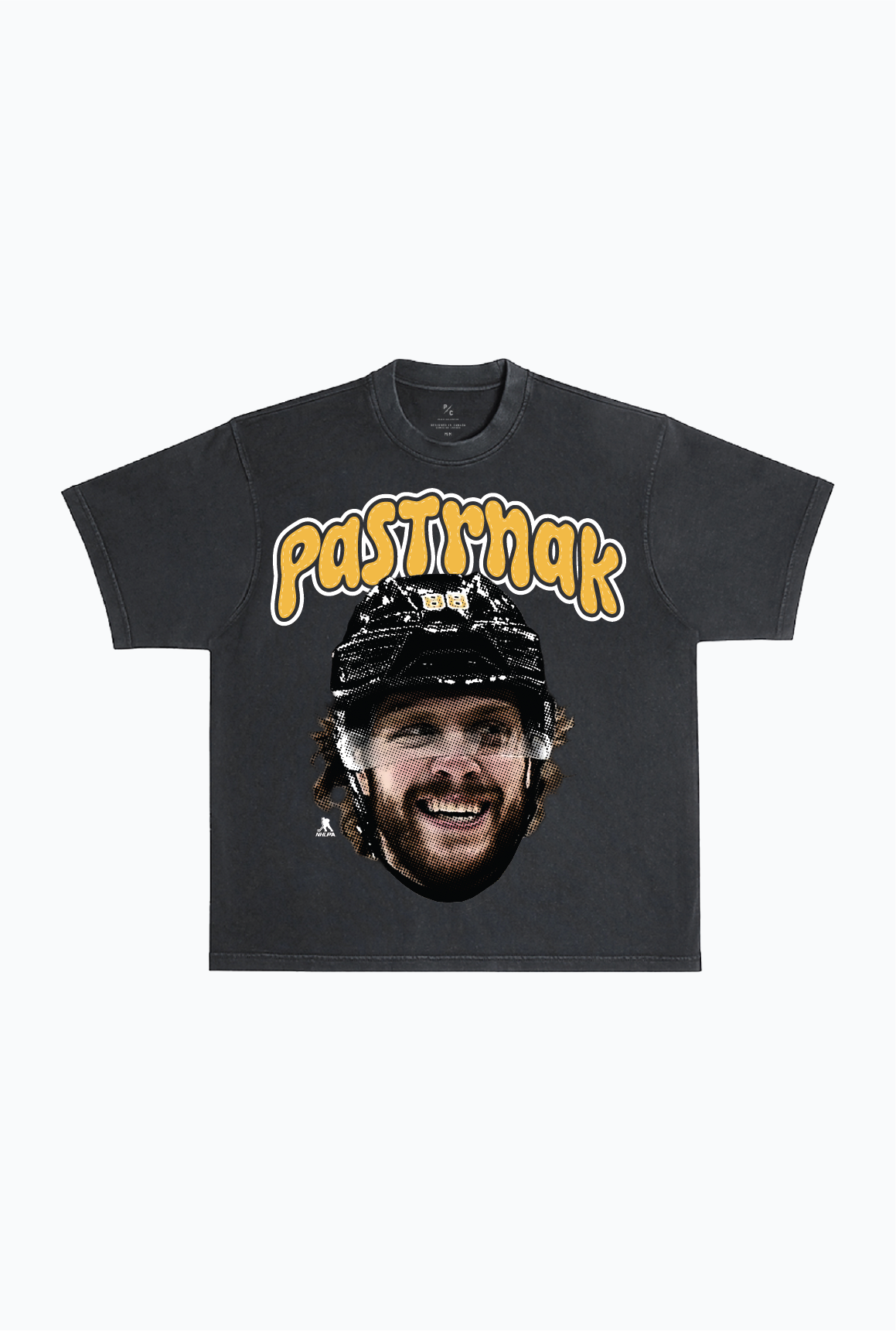 David Pastrnak Heavyweight Garment Dyed T-Shirt - Black