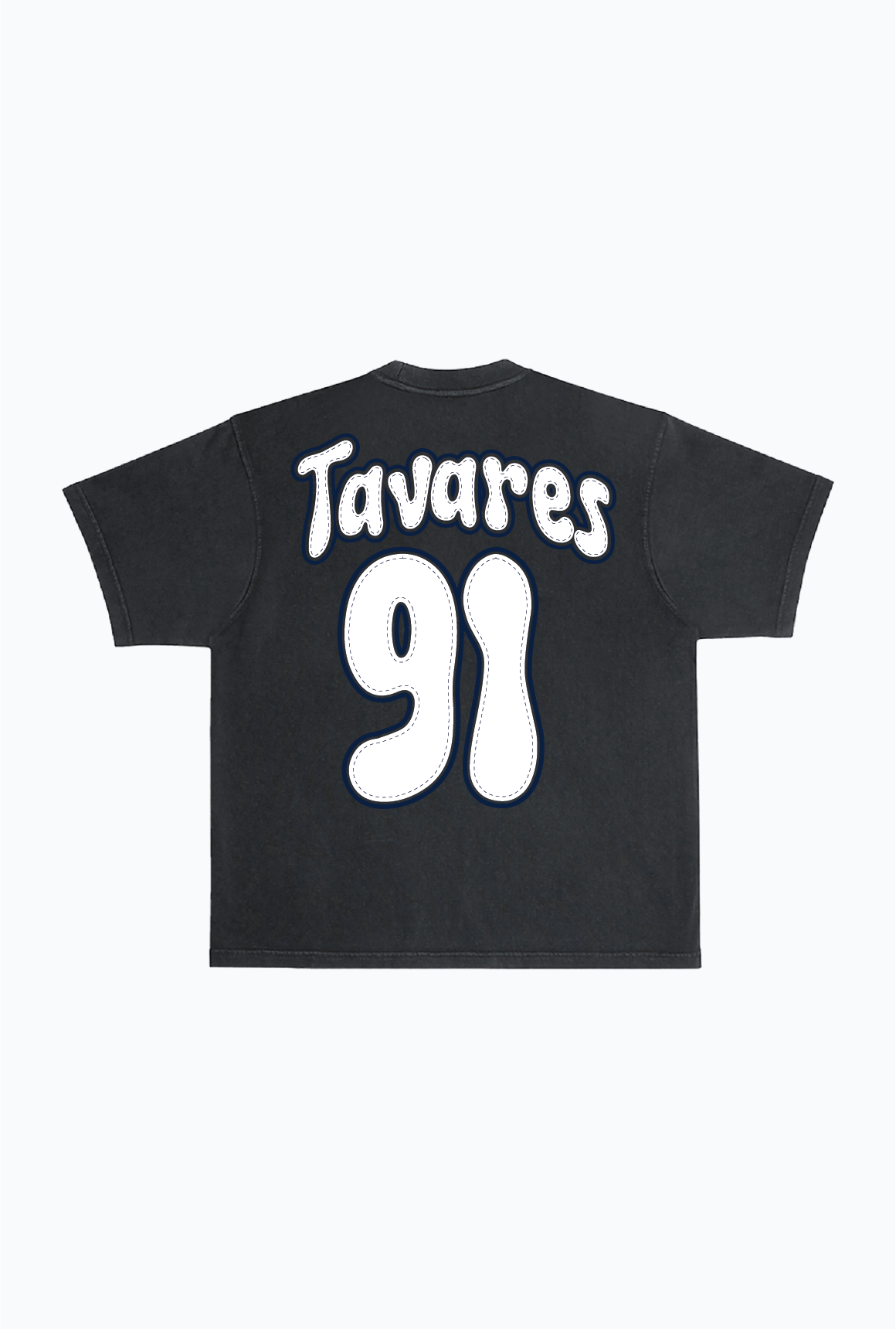 John Tavares Heavyweight Garment Dyed T-Shirt - Black