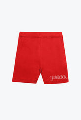 Peace Basics Fleece Shorts - Red
