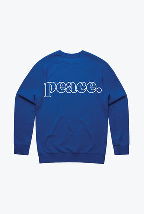 Peace Basics Crewneck - Royal