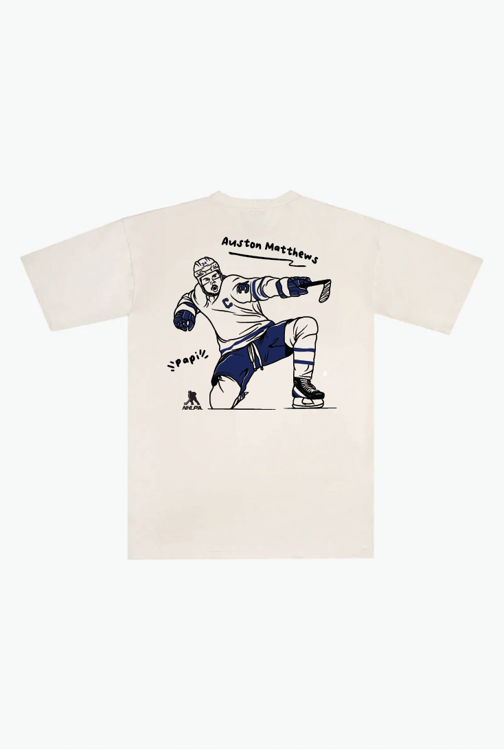 Auston Matthews Heavyweight T-Shirt - Ivory