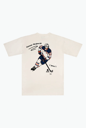 Connor McDavid Schwergewichts-T-Shirt - Elfenbein