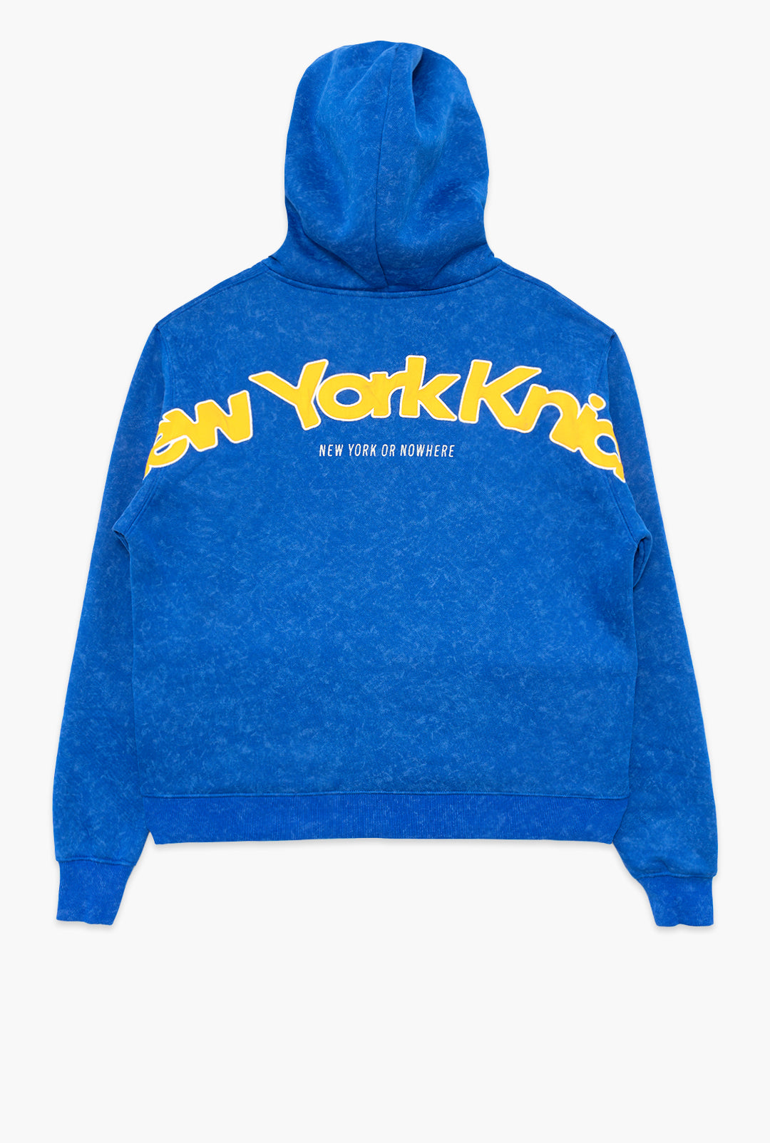 New York Knicks Sport Through Texture Heavyweight Full Zip Hoodie - Blue