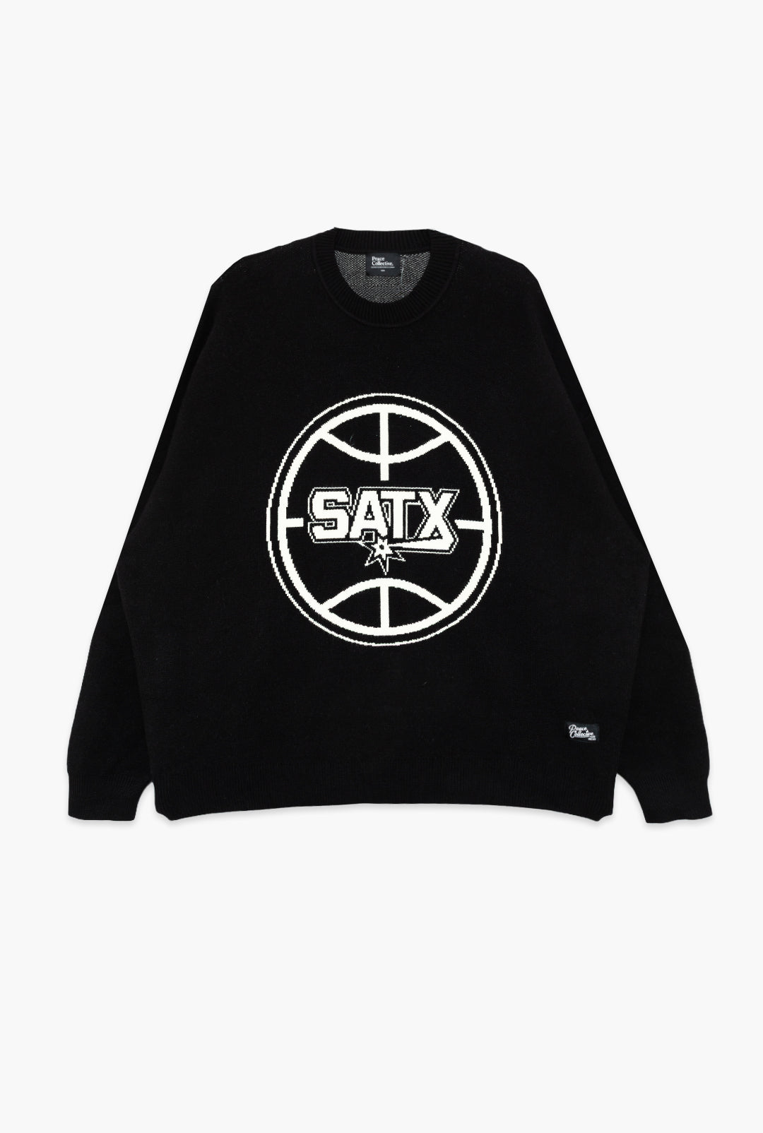 San Antonio Spurs Oversized Knit Sweater - Black