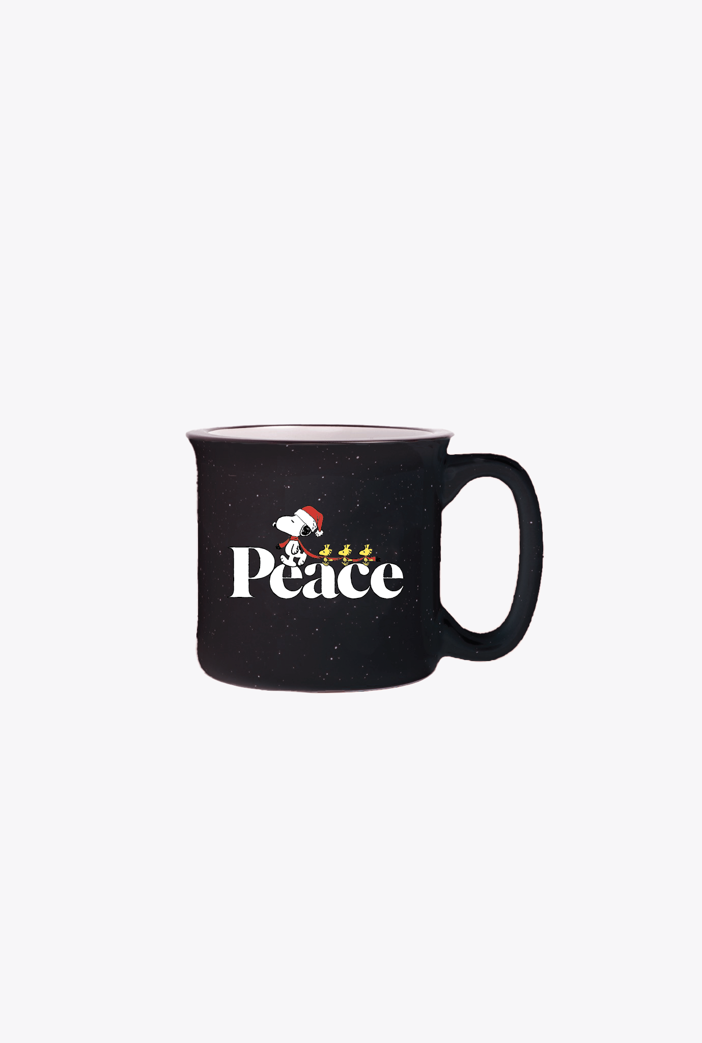 P/C x Peanuts Snoopy Peace Campfire Mug - Black