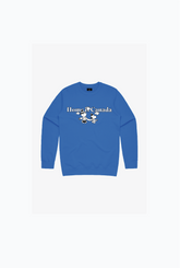 PC x Peanuts Home is Canada Kids Crewneck - Royal