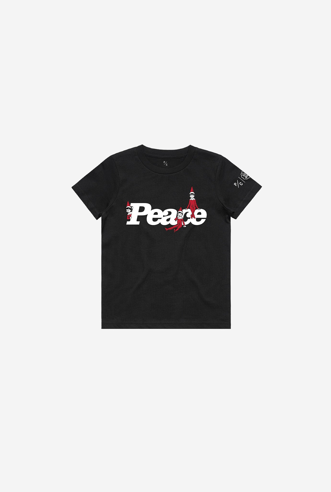 P/C x The Elf on the Shelf®: Peace Youth T-Shirt - Black