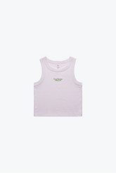 From Toronto with Love WOs Rib Crop Tank - Orchid