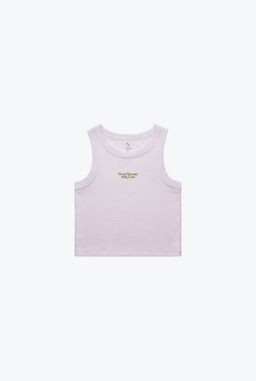 From Toronto with Love WOs Rib Crop Tank - Orchid