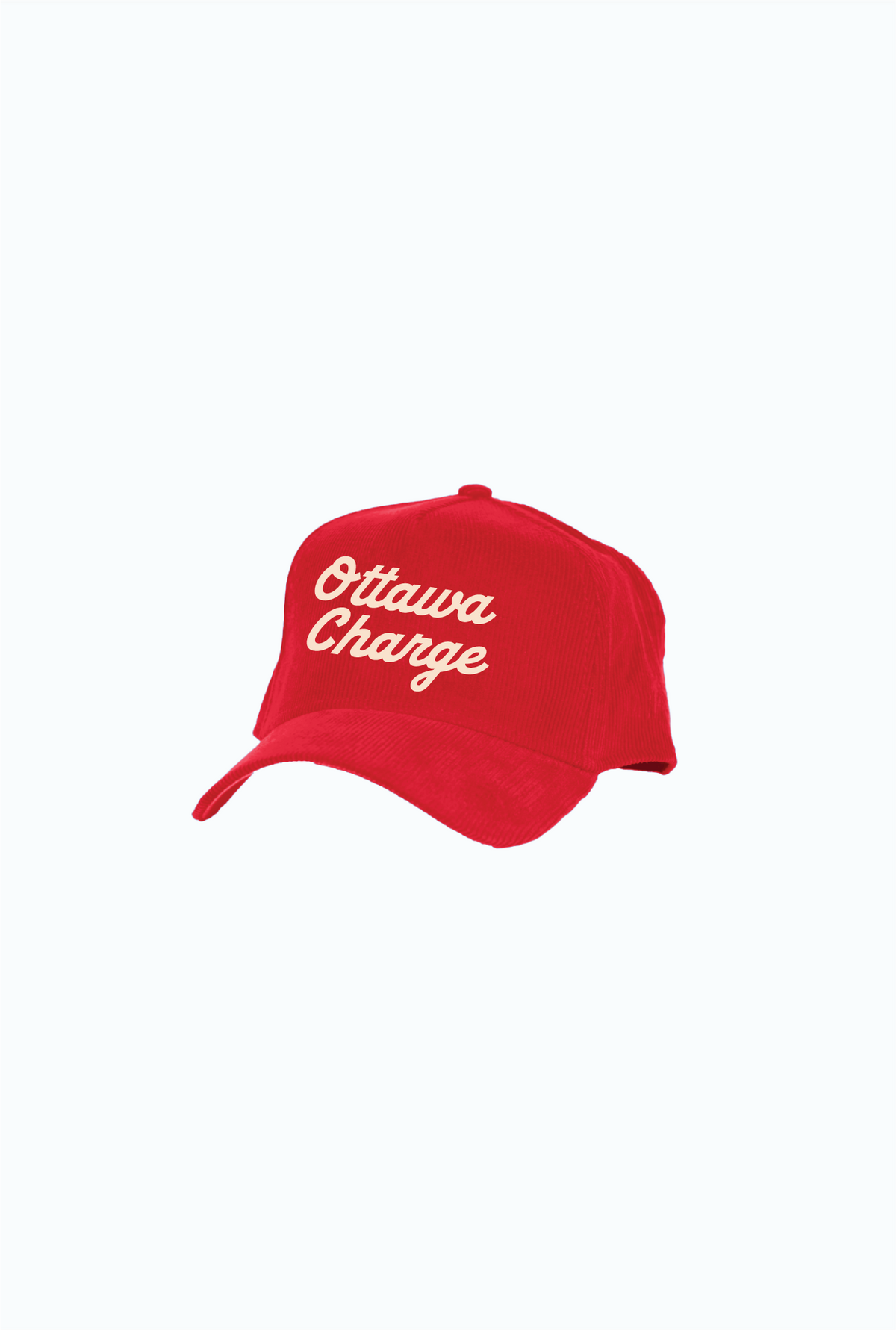 Ottawa Charge Corduroy A-Frame Cap - Red