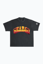 Ottawa Charge Graffiti Heavyweight Garment Dyed T-Shirt - Off Black