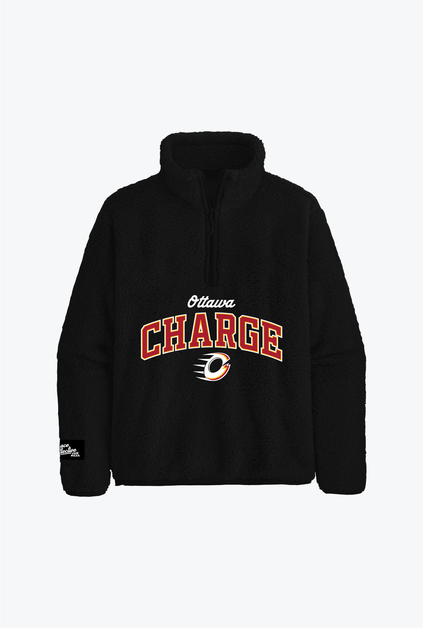 Ottawa Charge High Pile Fleece Quarter Zip - Black