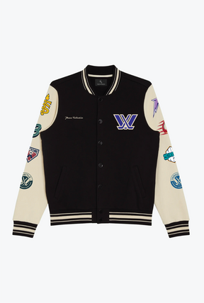 Ice Time Earned Letterman Jacket - Black