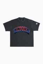 Montréal Victoire Graffiti Heavyweight Garment Dyed T-Shirt - Off Black