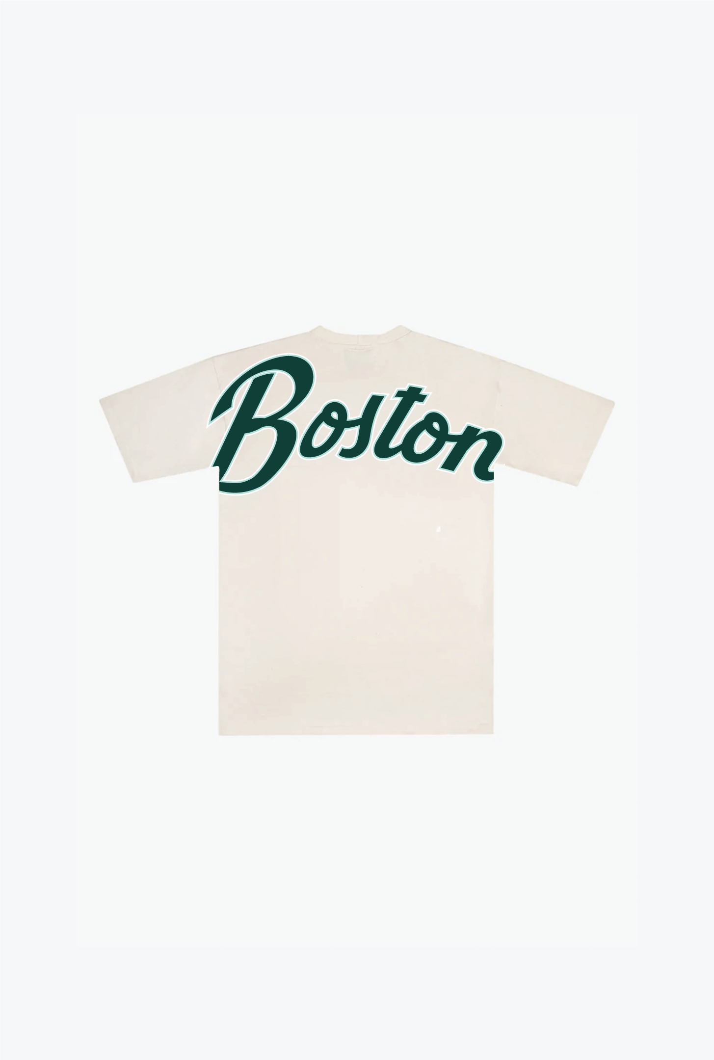 Camiseta de peso pesado juvenil Boston Fleet Spirit Script - Marfil