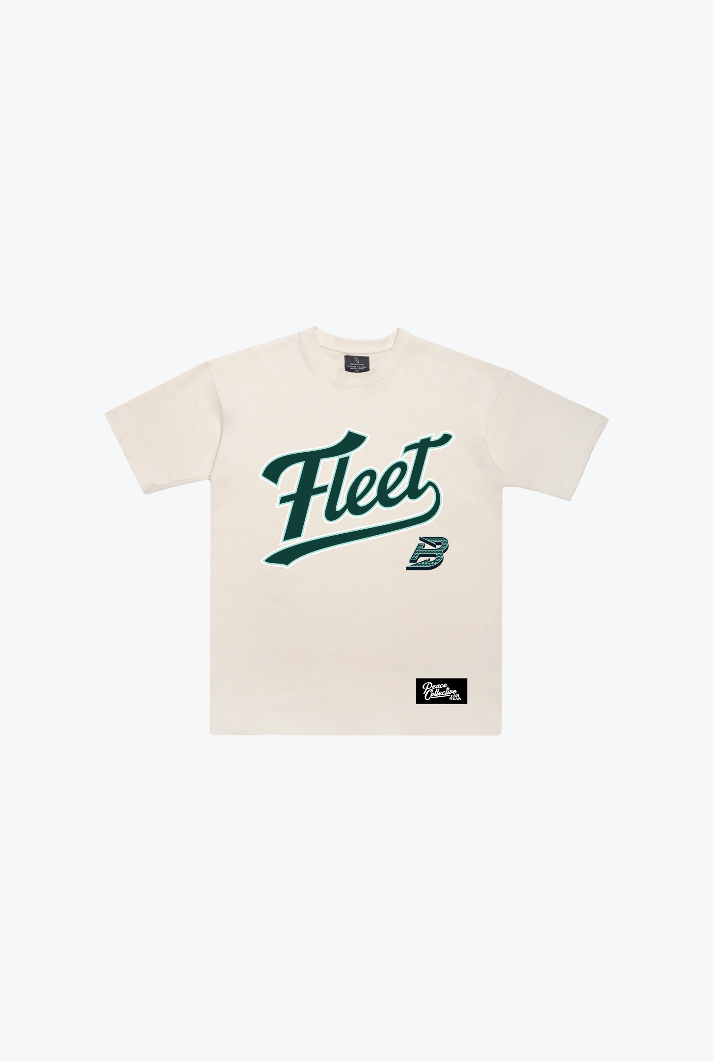 Camiseta de peso pesado juvenil Boston Fleet Spirit Script - Marfil