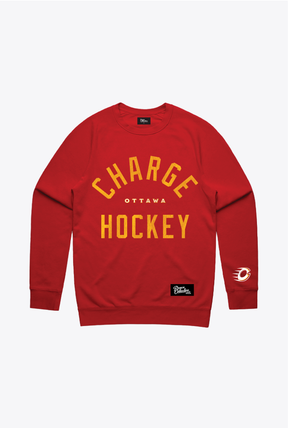 Ottawa Charge Vintage Heavyweight Crewneck - Red