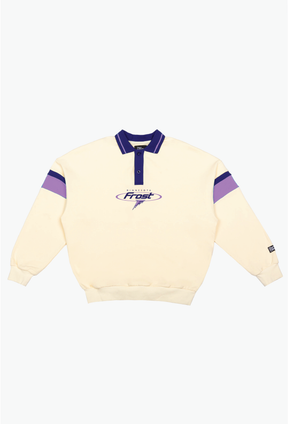 Minnesota Frost Oversized Rugby - Ivory / Purple