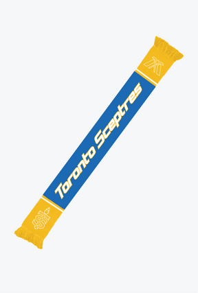 Bufanda de punto Toronto Sceptres Ice Time Earned - Amarillo / Real