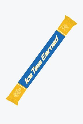 Bufanda de punto Toronto Sceptres Ice Time Earned - Amarillo / Real