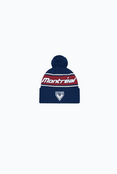 Montréal Victoire Strickmütze – Marineblau / Kastanienbraun