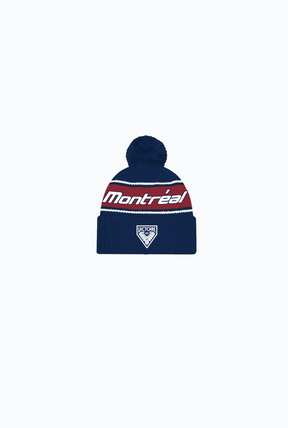 Montréal Victoire Strickmütze – Marineblau / Kastanienbraun