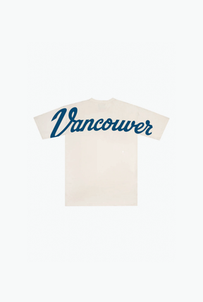 T-shirt Vancouver Goldeneyes Spirit Script pour jeunes (poids lourd) - Ivoire