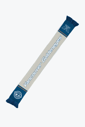 Vancouver Goldeneyes Ice Time Earned Knit Scarf - Pacific Blue