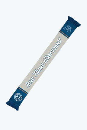 Vancouver Goldeneyes Ice Time Earned Knit Scarf - Pacific Blue