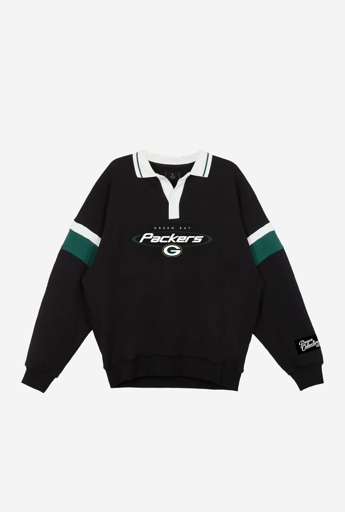 Green Bay Packers Oversized Rugby - Black / Green