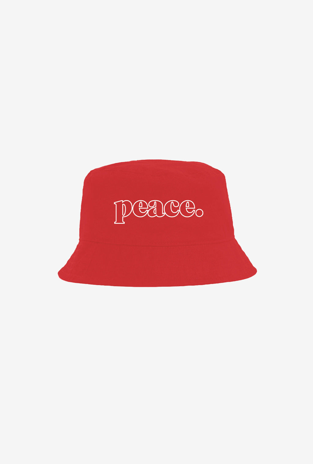 Peace Basics Bucket Hat - Red
