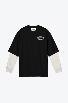 Peace Heavyweight Double Layered T-Shirt - Off Black