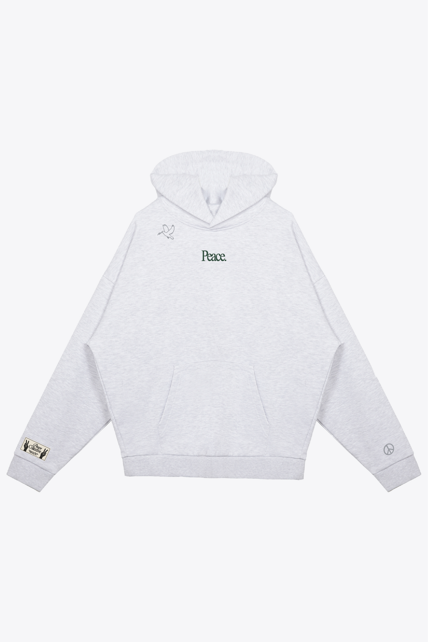 Peace Emblem SuperHeavy™️ Hoodie - Ash