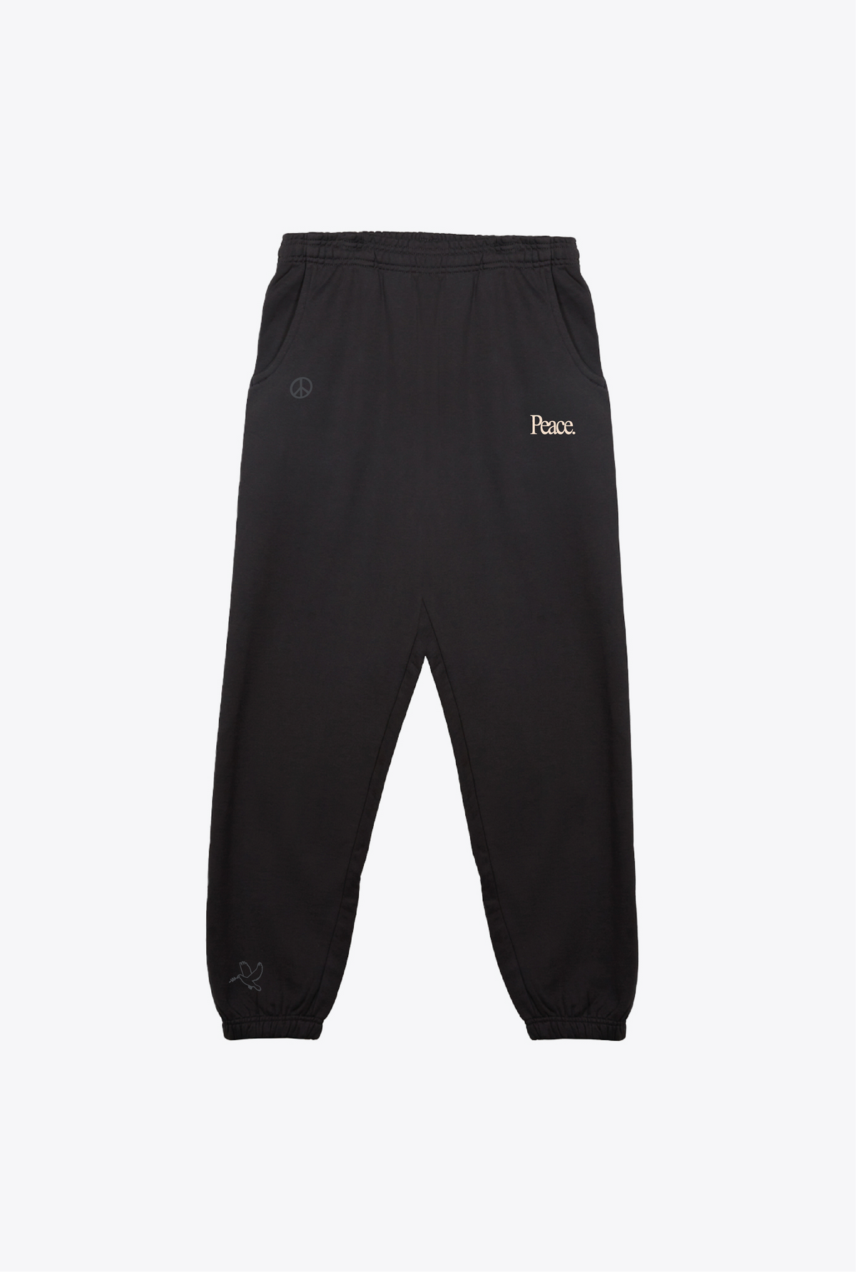 Peace Emblem SuperHeavy™️ Jogger - Off Black